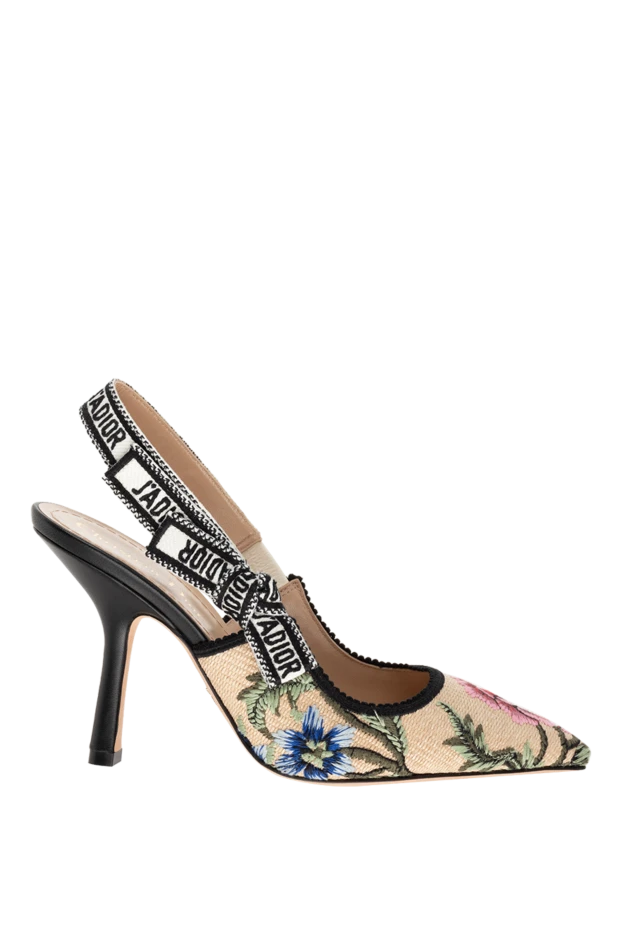 Dior женские туфли из текстиля и кожи бежевые женские купить с ценами и фото 175275 - фото 1