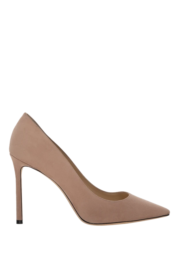 Jimmy Choo женские туфли из замши бежевые женские 175278 - фото 1