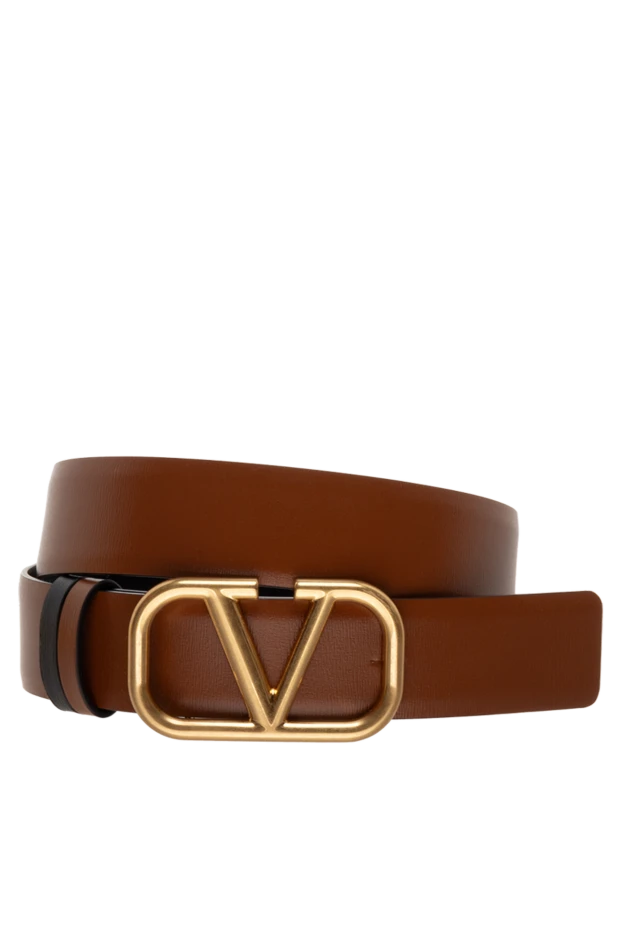 Valentino woman brown leather belt for women buy with prices and photos 175292 - photo 1