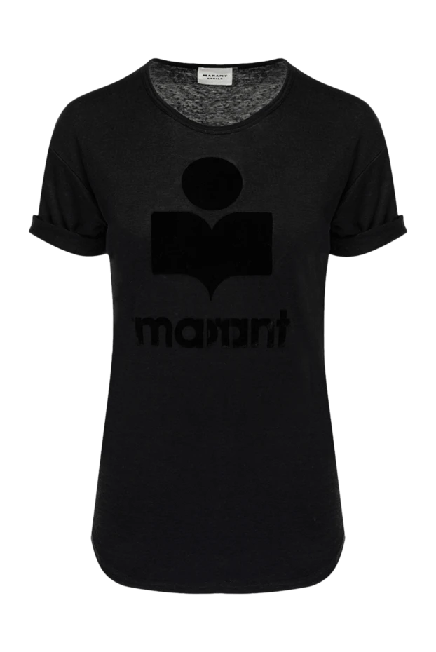 Isabel Marant жіночі футболка з льону чорна жіноча купити фото з цінами 175301 - фото 1