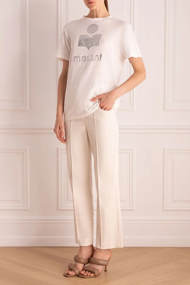 Isabel Marant woman white linen t-shirt for women buy with prices and photos 175303 - photo 2
