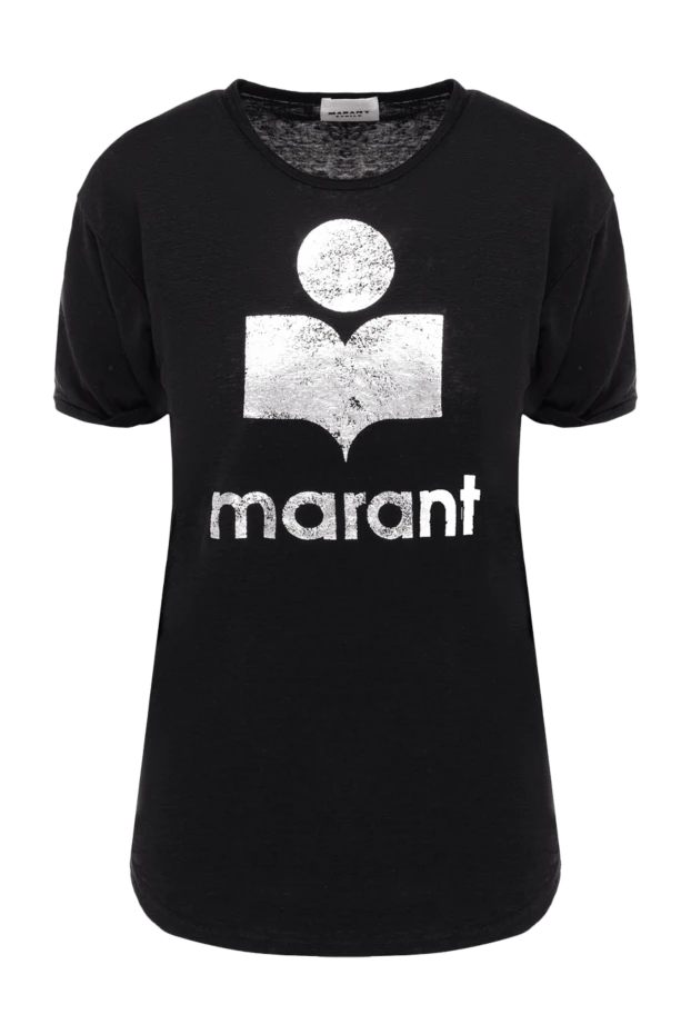 Isabel Marant woman black linen t-shirt for women buy with prices and photos 175306 - photo 1