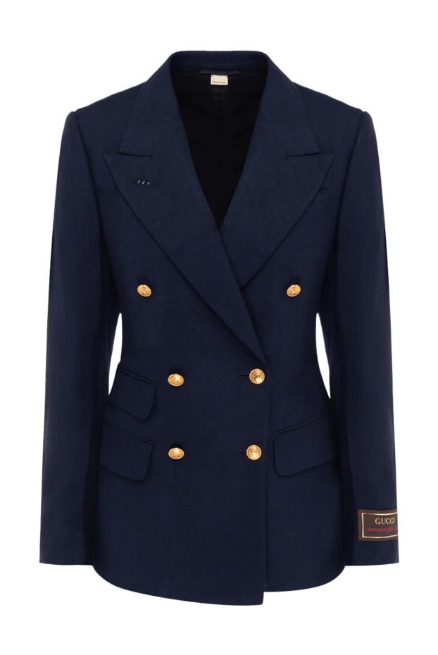 Gucci woman blue viscose jacket for women buy with prices and photos 175322 - photo 1