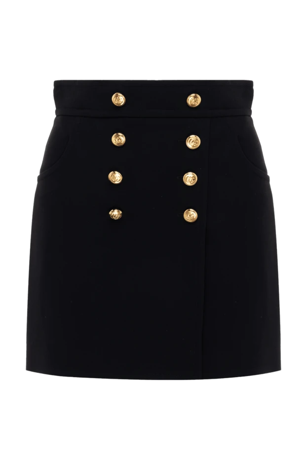 Gucci женские юбка из шелка и шерсти черная женская купить с ценами и фото 175323 - фото 1