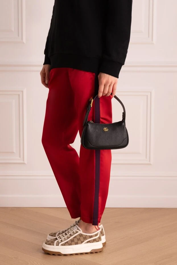 Gucci женские сумка из кожи черная женская купить с ценами и фото 175330 - фото 2