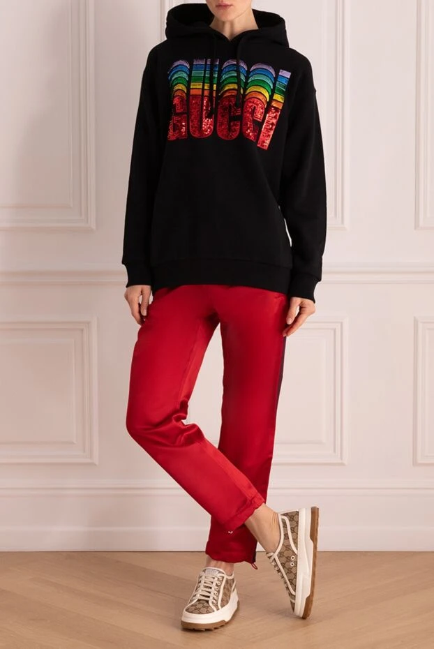 Gucci woman black cotton hoodie for women buy with prices and photos 175348 - photo 2
