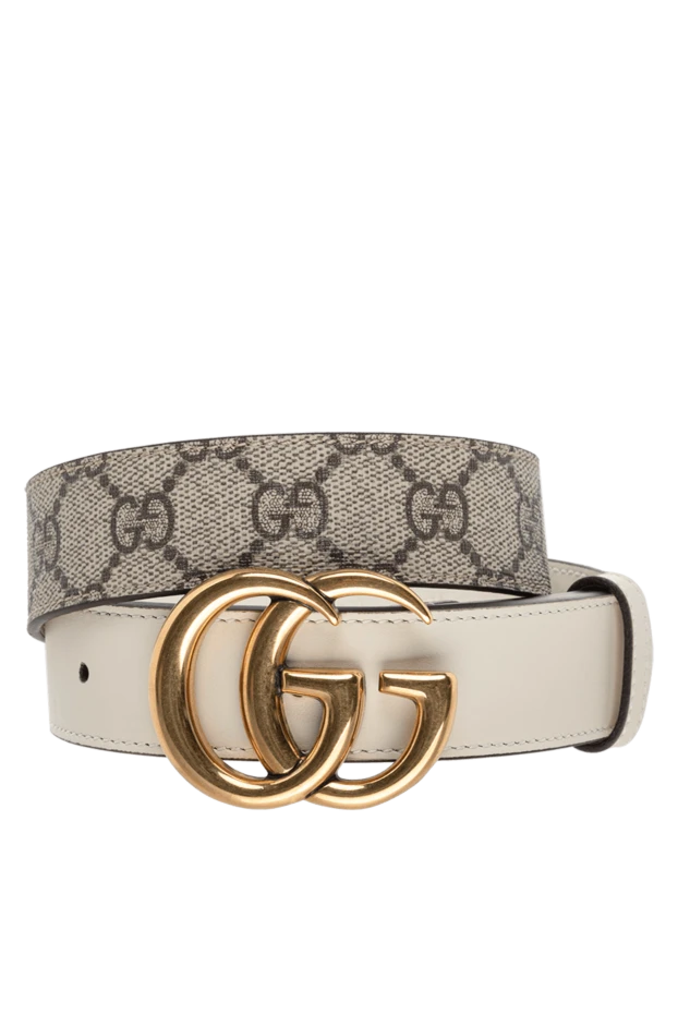 Gucci beige leather belt for women 175353 - photo 1