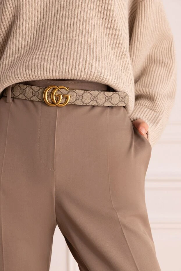Gucci woman beige leather belt for women buy with prices and photos 175354 - photo 2