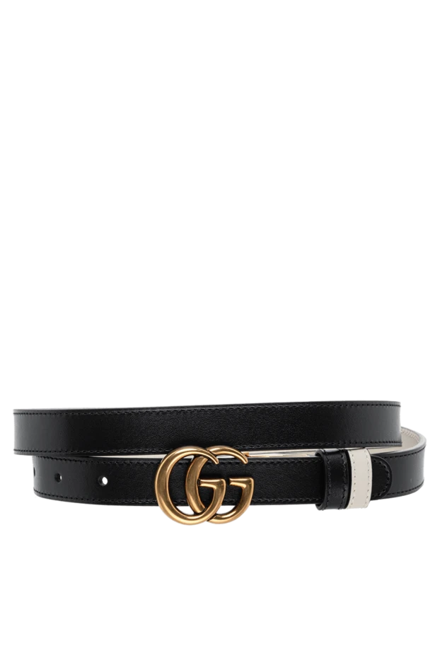Gucci woman black leather belt for women buy with prices and photos 175358 - photo 1