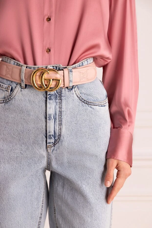 Gucci woman pink leather belt for women buy with prices and photos 175359 - photo 2