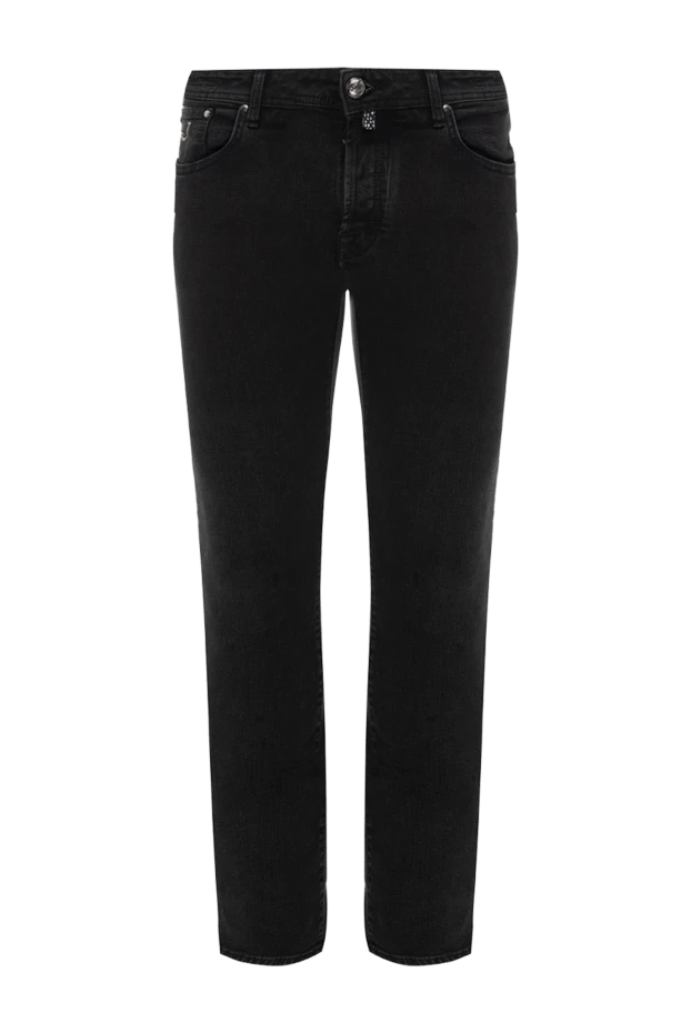 Jacob Cohen man men's black polyester and cotton jeans 175363 - photo 1