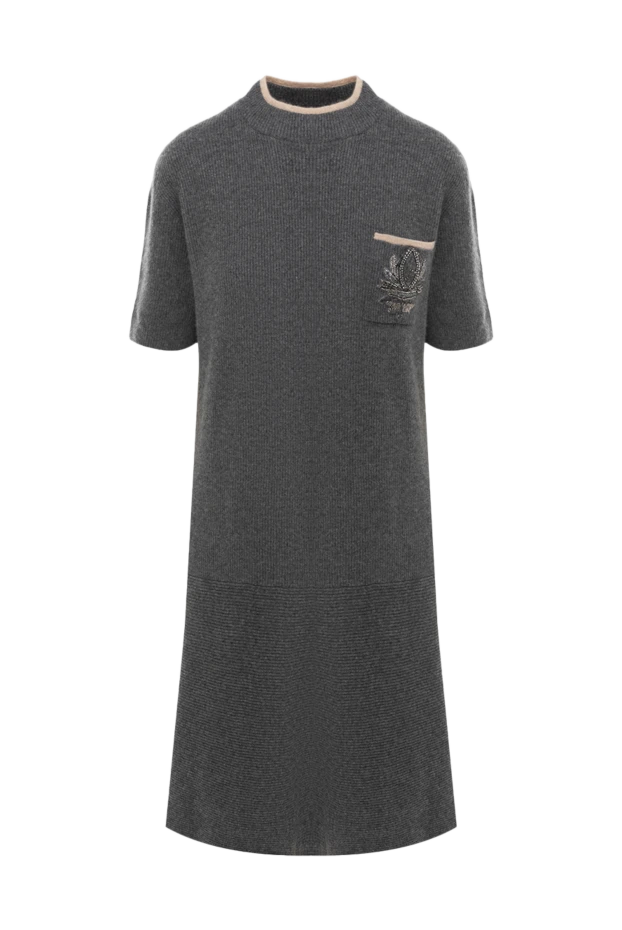 Brunello Cucinelli gray cashmere dress for women 175403 - photo 1