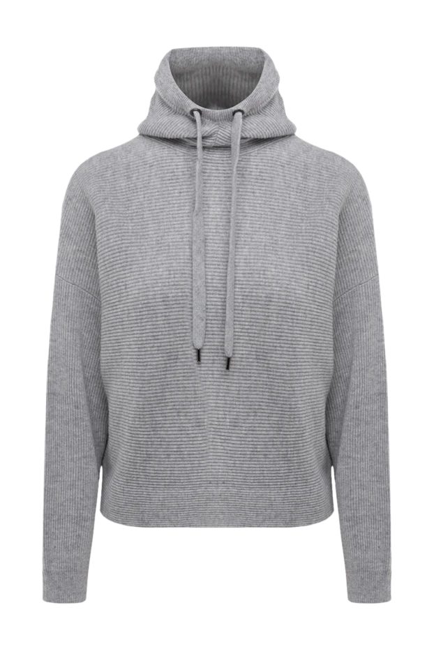 Brunello Cucinelli hoodie gray women's 175411 - photo 1