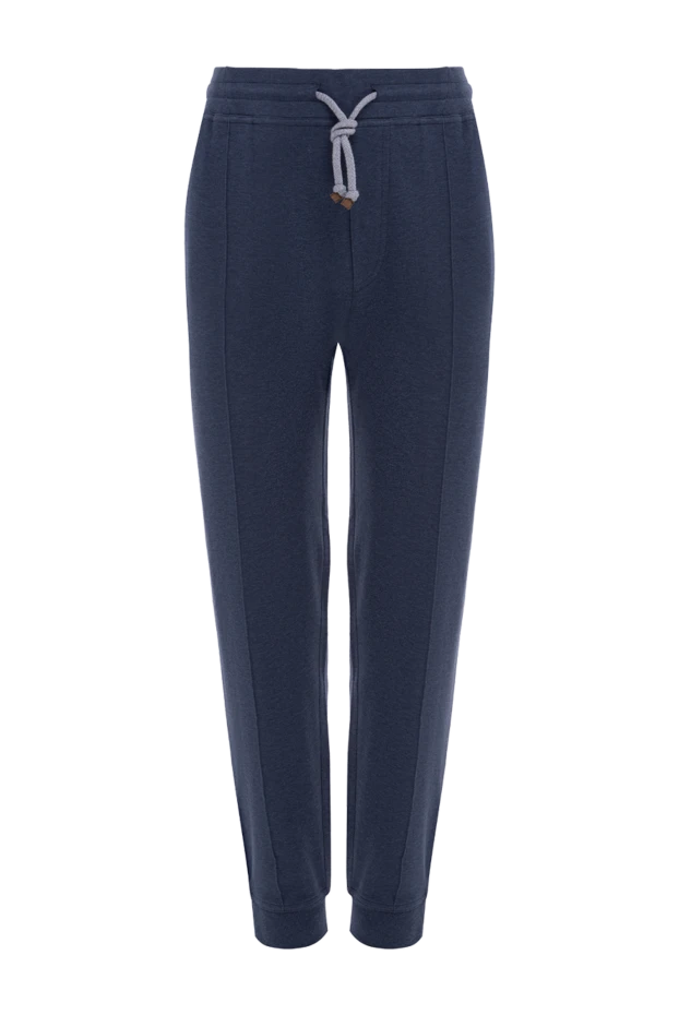 Brunello Cucinelli blue cotton and polyamide pants for men 175415 - photo 1