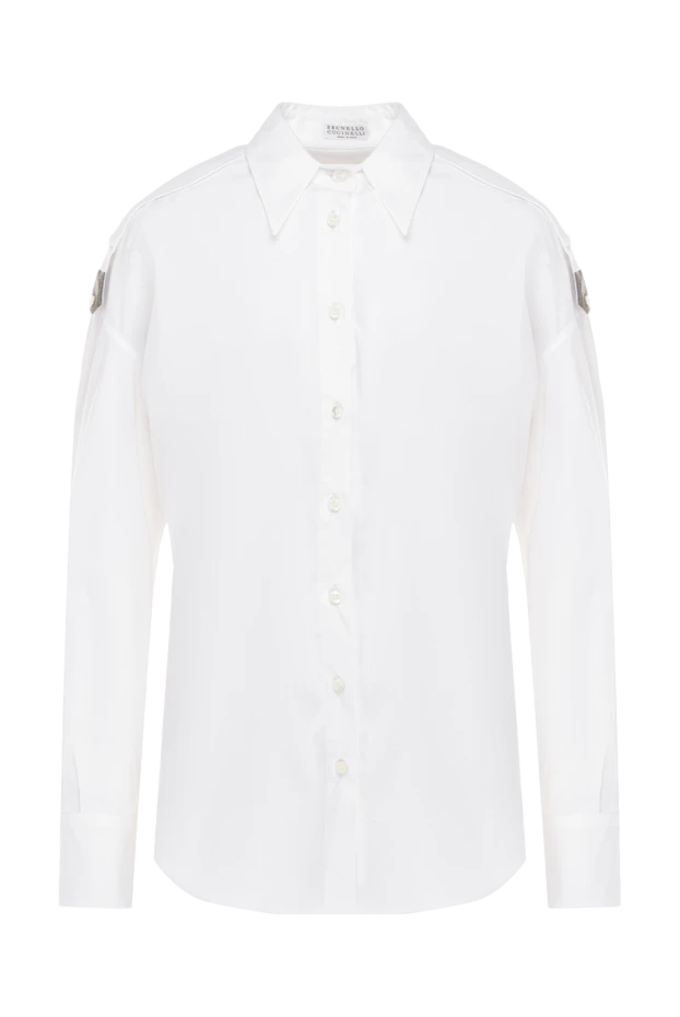 Brunello Cucinelli white shirt for women 175440 - photo 1
