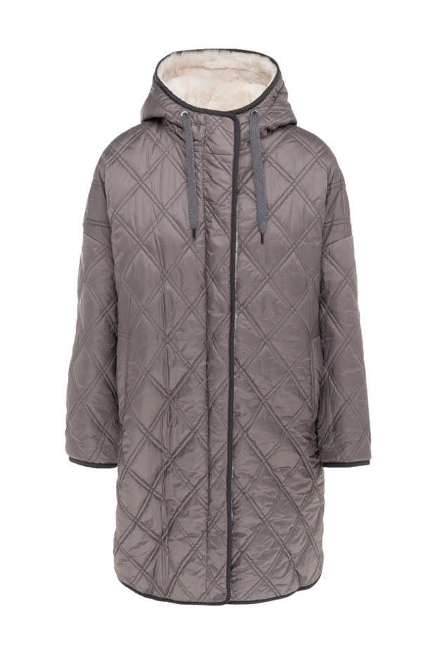 Brunello Cucinelli parka made of polyester and fur gray for women 175448 - photo 1
