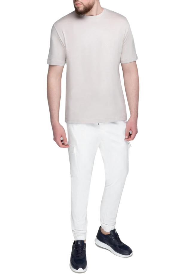Eleventy beige cotton and elastane t-shirt for men 195751 - photo 2