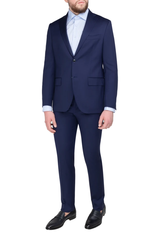 Sartoria Latorre man men's blue wool suit buy with prices and photos 175547 - photo 2