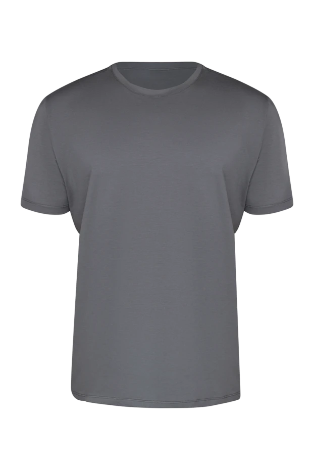 Cesare di Napoli men's basic gray cotton t-shirt 196508 - photo 1
