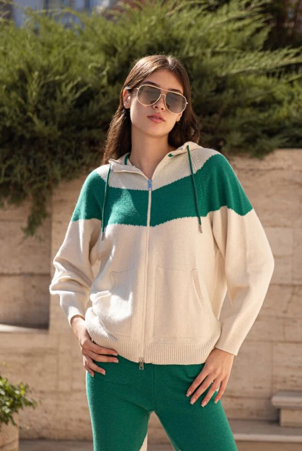 Panicale beige casual suit with contrasting inserts women's 175572 - photo 2