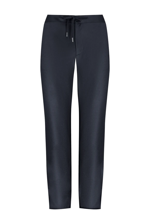 Cesare di Napoli man men's black wool and cashmere trousers 175588 - photo 1