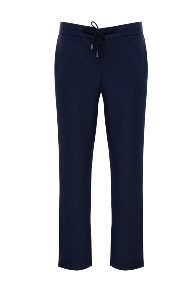 Cesare di Napoli woolen pants for men blue 175590 - photo 1