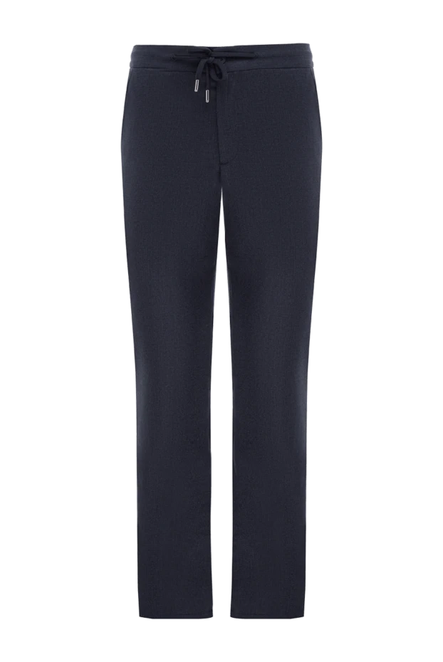 Cesare di Napoli woolen pants for men blue 175591 - photo 1