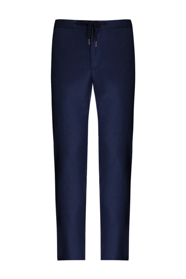 Cesare di Napoli blue wool and cashmere pants for men 175593 - photo 1