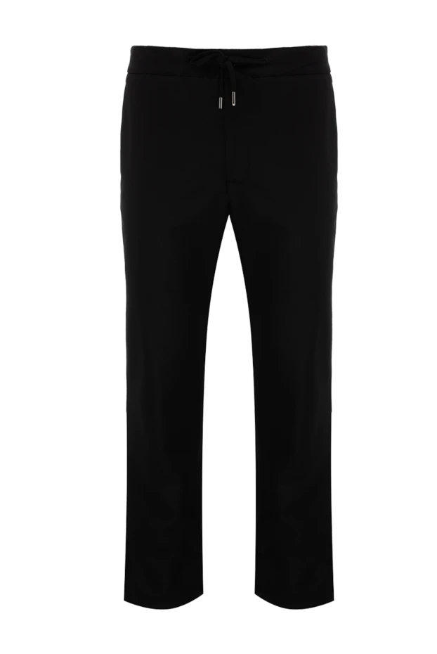 Cesare di Napoli man men's trousers made of black wool buy with prices and photos 175595 - photo 1