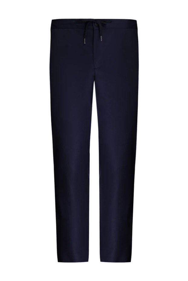 Cesare di Napoli blue wool and cashmere pants for men 175596 - photo 1