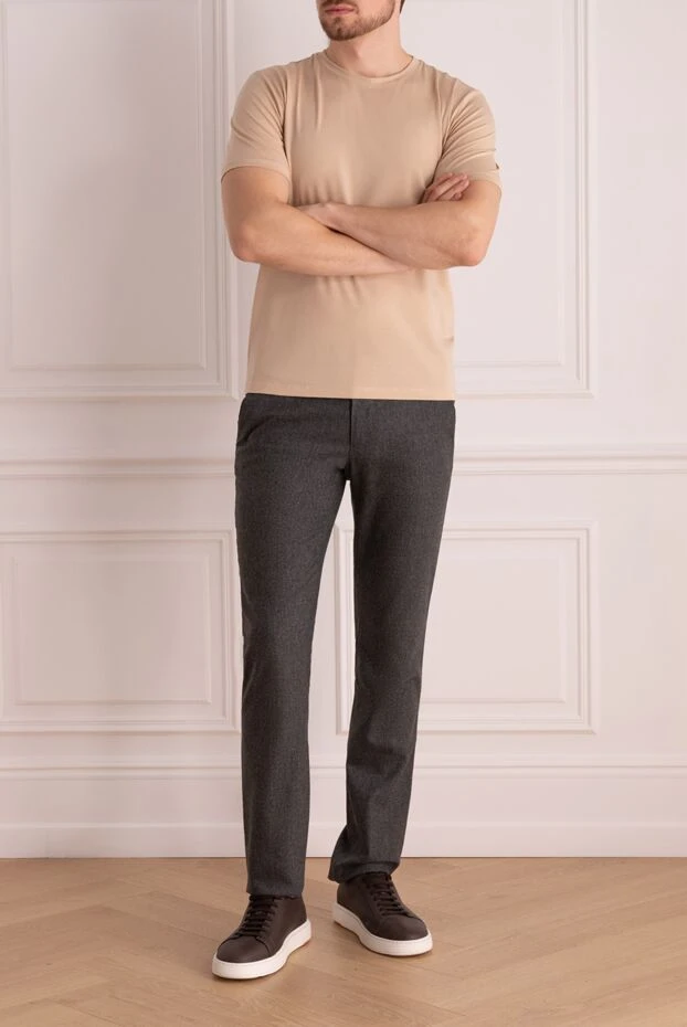 Cesare di Napoli man men's gray trousers 175597 - photo 2