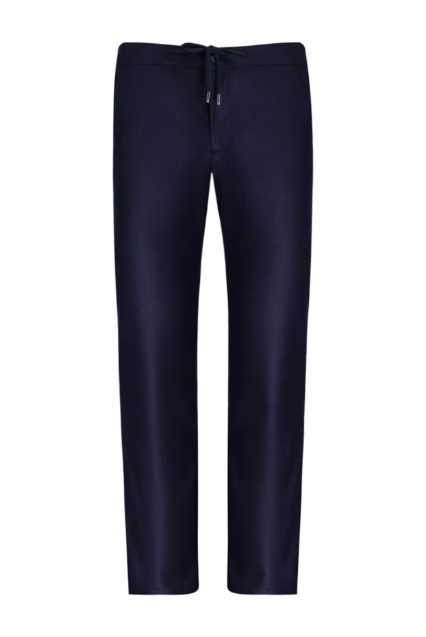 Cesare di Napoli woolen pants for men blue 175598 - photo 1