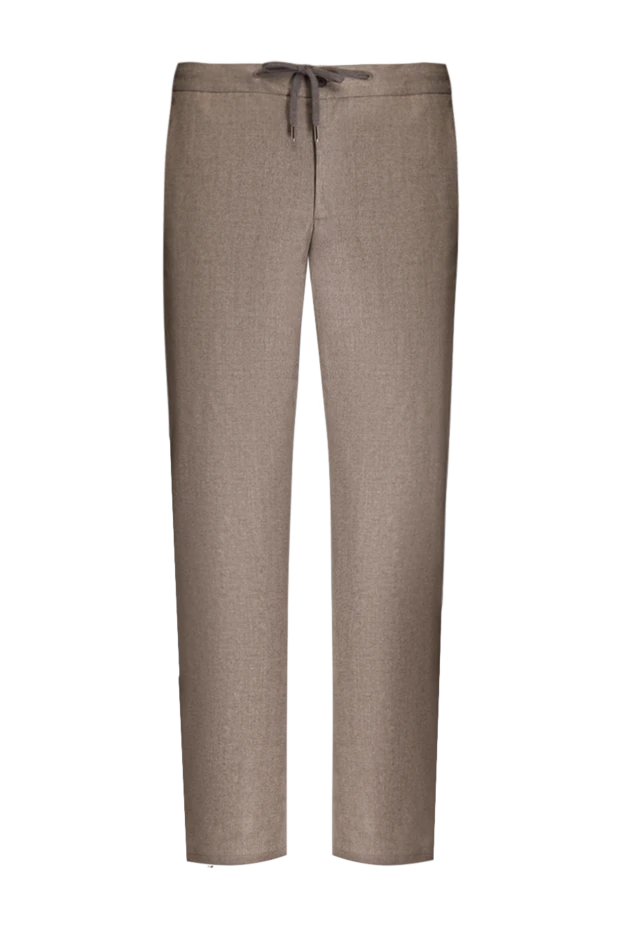 Cesare di Napoli woolen pants for men beige 175600 - photo 1