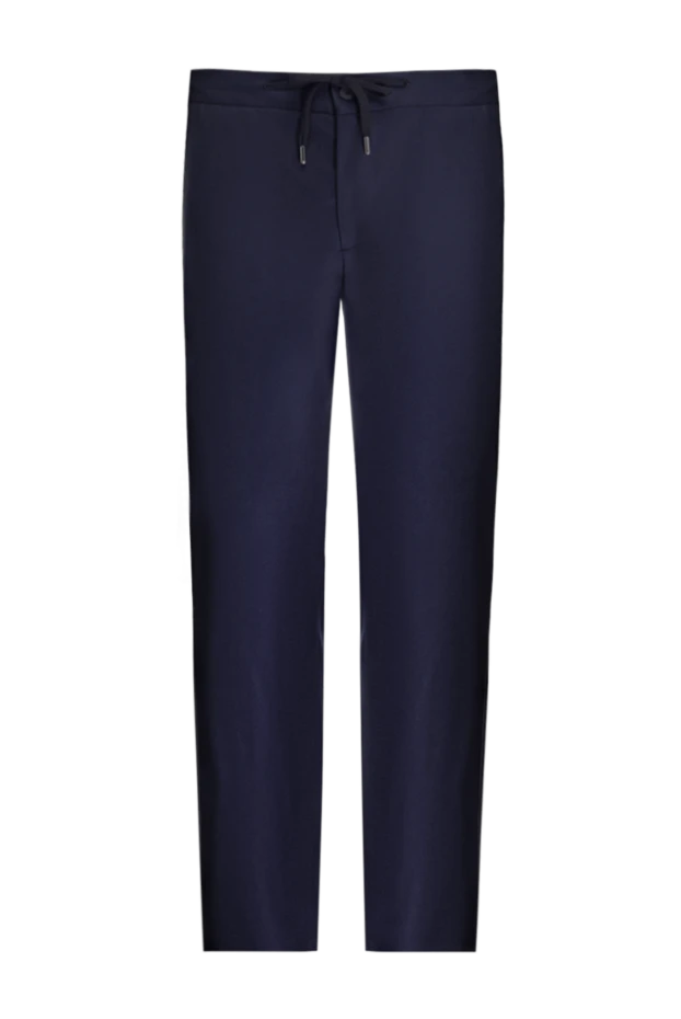 Cesare di Napoli woolen pants for men blue 175604 - photo 1