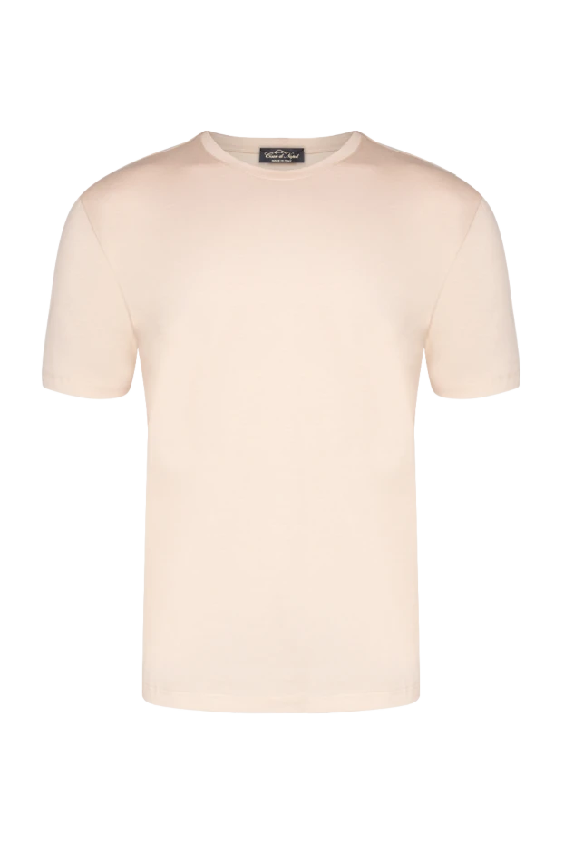 Cesare di Napoli men's solid color crew neck t-shirt made of soft cotton 196942 - photo 1