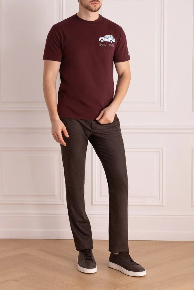 MC2 Saint Barth men's cotton t-shirt with range lover inscription and mini suv print 195539 - photo 2