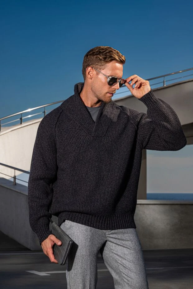 Футболка чоловіча бавовняна з коротким рукавом сіра - фото 2