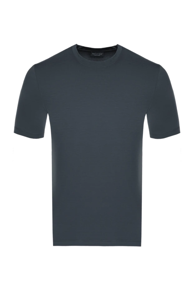 Cesare di Napoli man gray cotton and elastane t-shirt for men buy with prices and photos 175626 - photo 1
