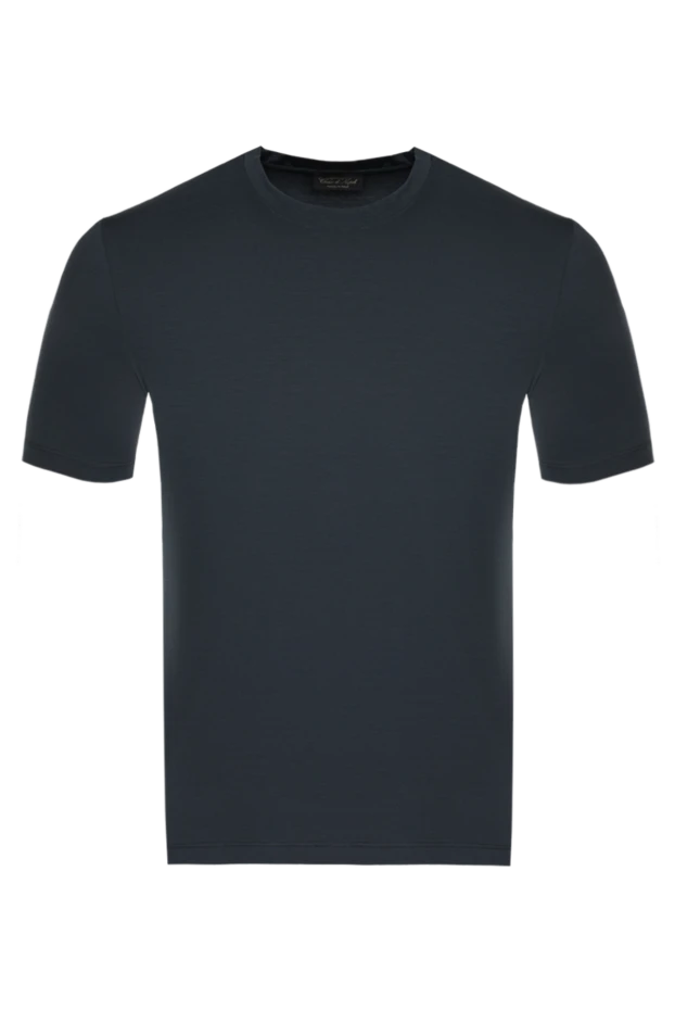 Cesare di Napoli man gray cotton and elastane t-shirt for men buy with prices and photos 175626 - photo 1