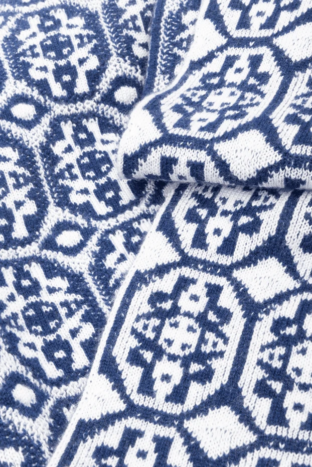 Stefano Ricci шарф из кашемира синий мужской 175638 - фото 3