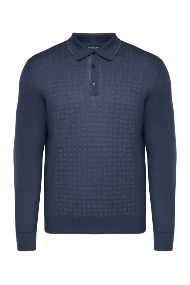 Stefano Ricci поло с длинным рукавом из кашемира и шелка мужское серое 175646 - фото 1