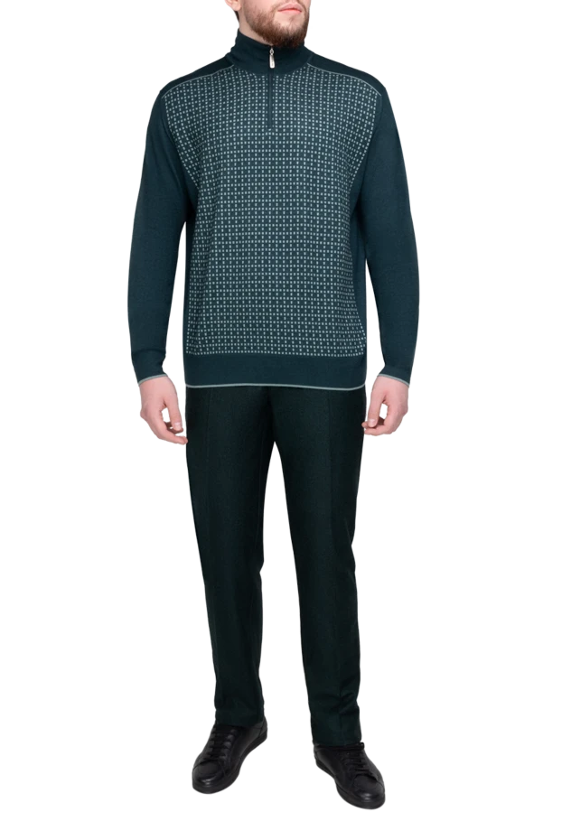 Stefano Ricci cashmere and silk tee for men green 175672 - photo 2