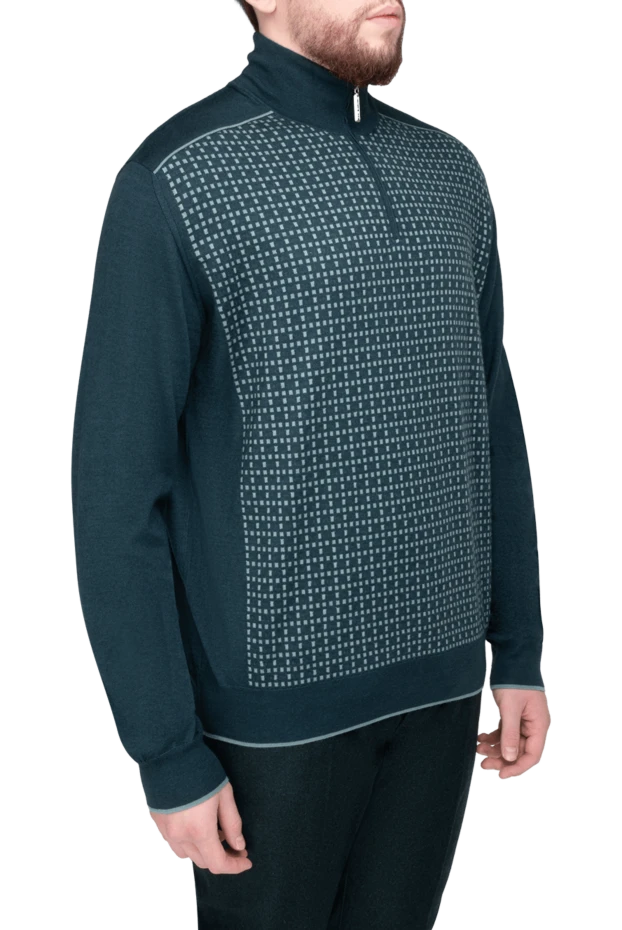 Stefano Ricci cashmere and silk tee for men green 175672 - photo 3