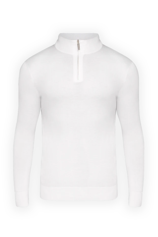 Stefano Ricci тройер із кашеміру та шовку чоловічий білий 175690 - фото 1