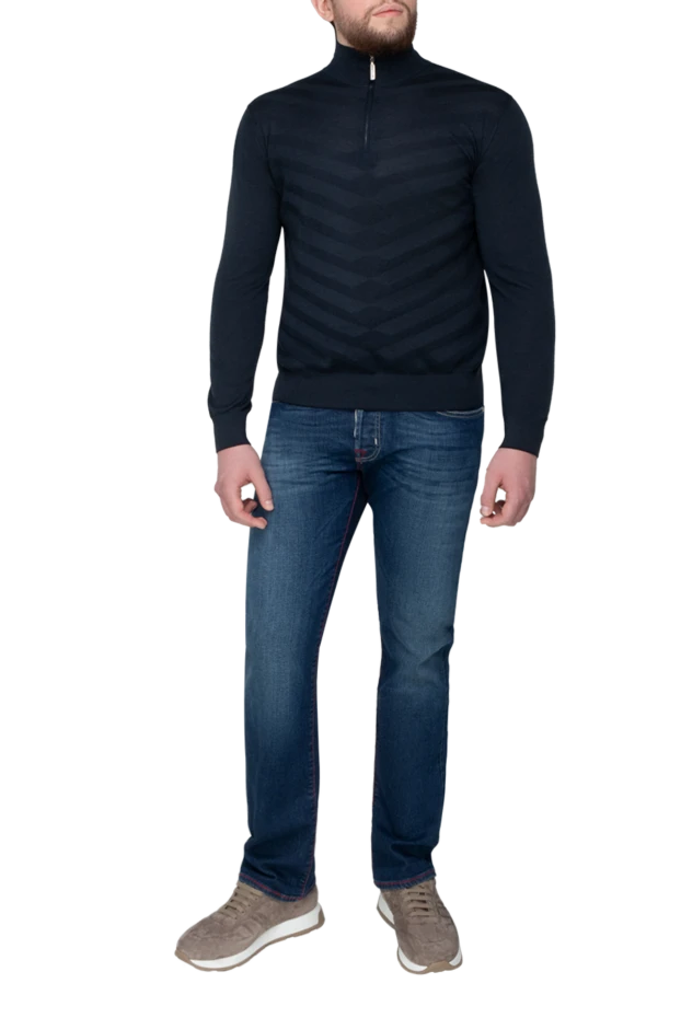 Stefano Ricci cashmere and silk tee for men gray 175692 - photo 2