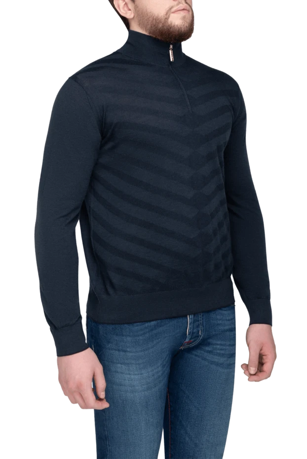 Stefano Ricci cashmere and silk tee for men gray 175692 - photo 3