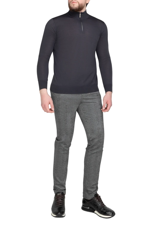 Stefano Ricci cashmere and silk tee for men gray 175693 - photo 2
