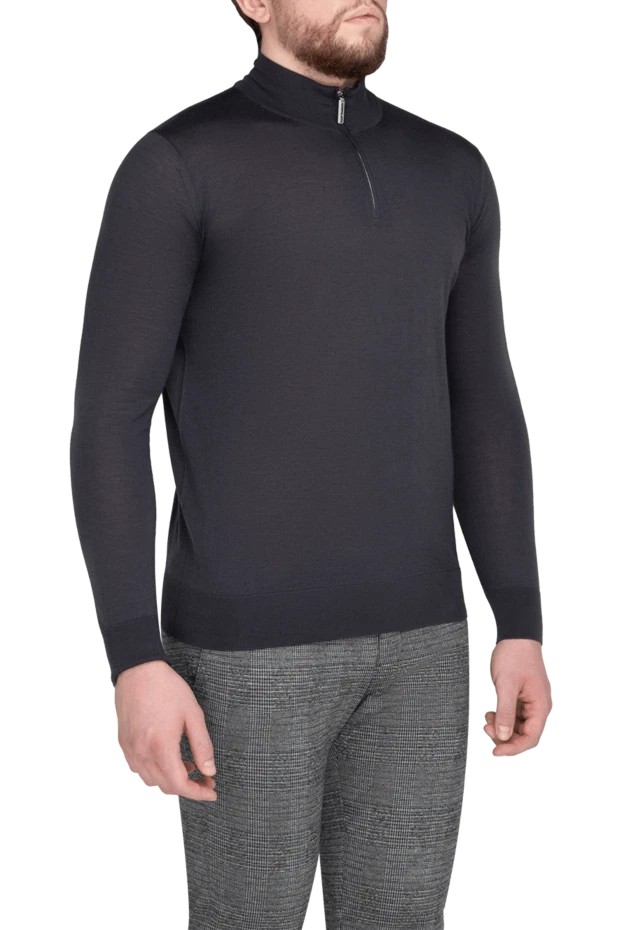 Stefano Ricci cashmere and silk tee for men gray 175693 - photo 3