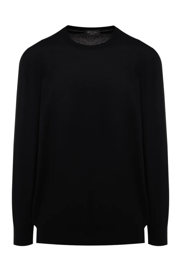 Loro Piana man men's black long sleeve cashmere jumper buy with prices and photos 175749 - photo 1