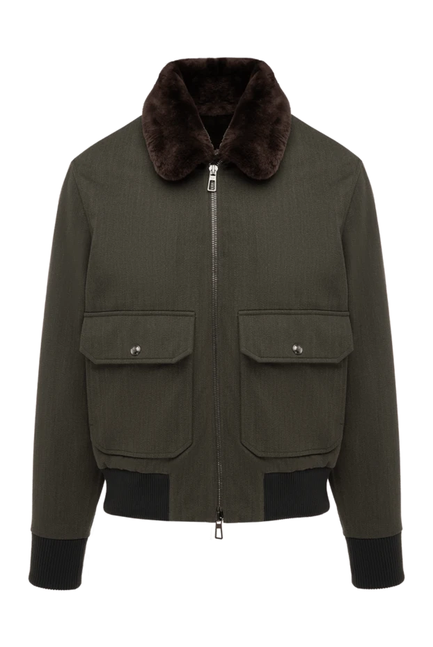 Loro Piana мужские куртка из шерсти зеленая мужская купить с ценами и фото 175752 - фото 1